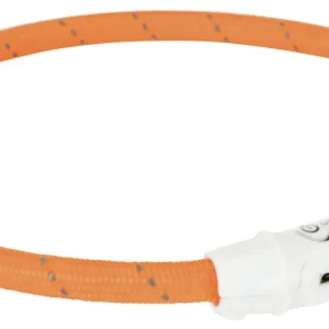 TRIXIE Flash Leuchtring USB XS - S (35 cm / ø 7 mm) orange Top-Seller